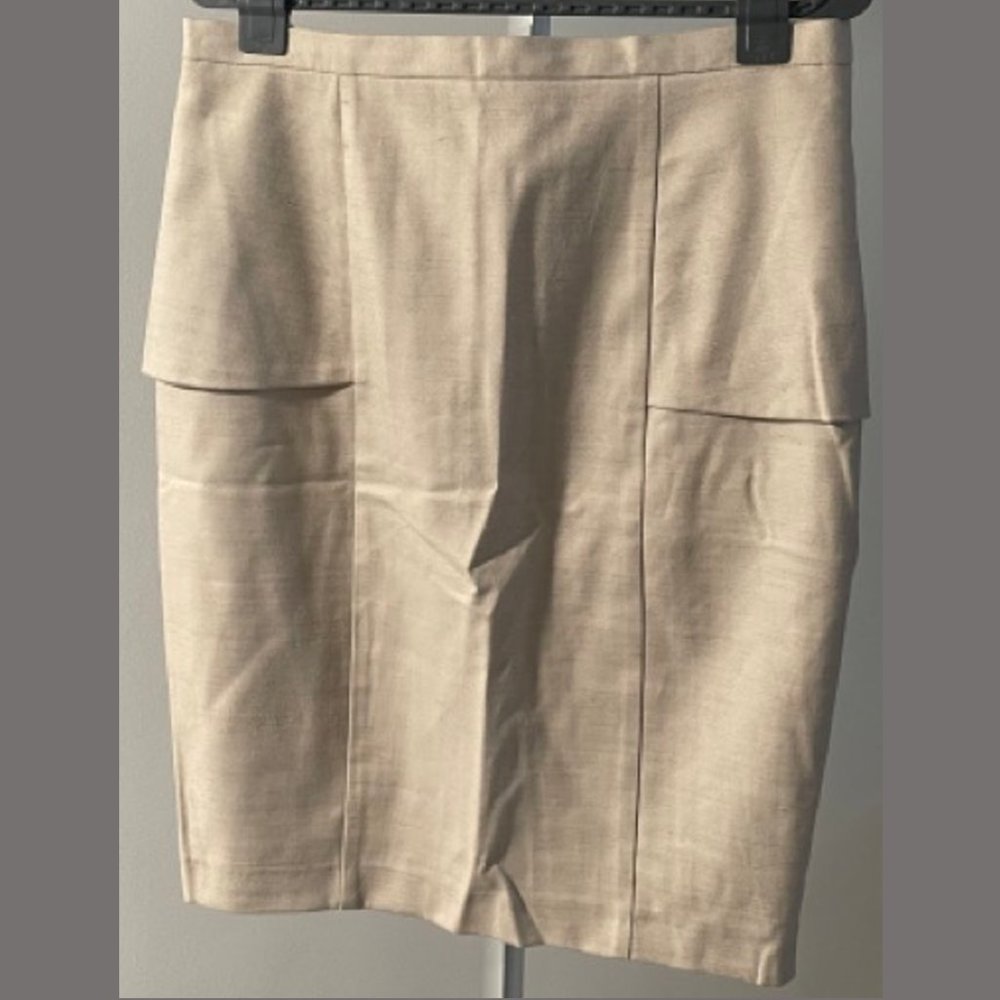 Zara Khaki Pencil Skirt